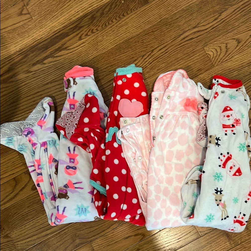 Cozy Baby Onesies Bundle - Red, Pink, White